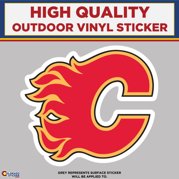 Calgary Flames, High Quality Vinyl Stickers