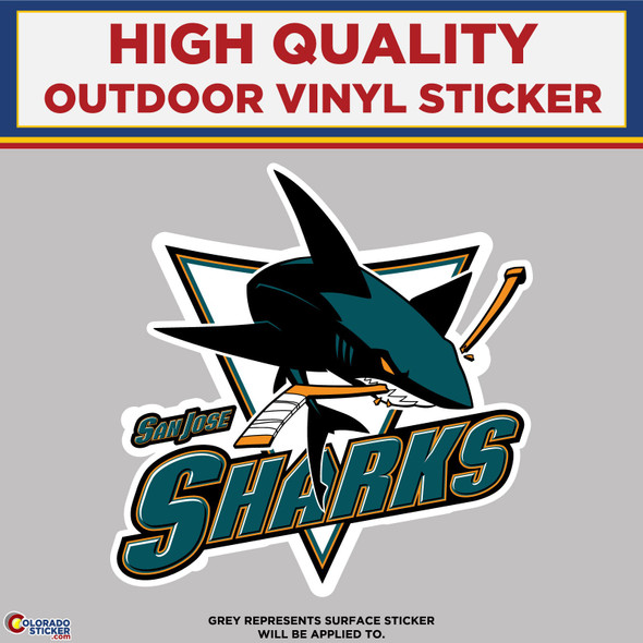 San Jose Sharks, High Quality Vinyl Stickers New Colorado Sticker