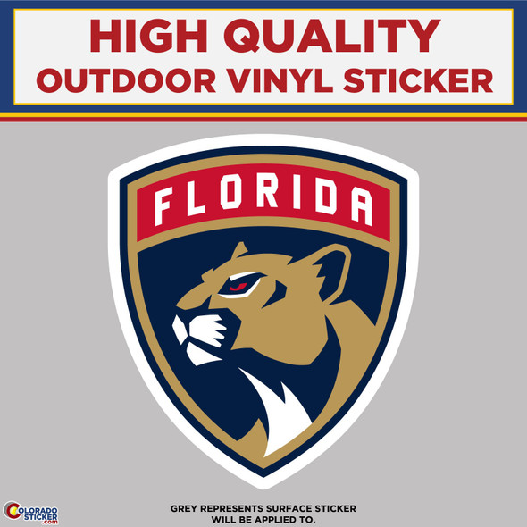 Florida Panthers Logo, High Quality Vinyl Stickers