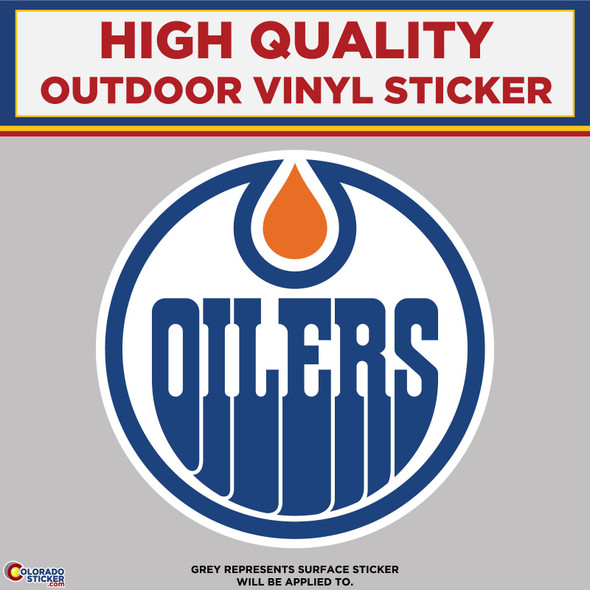 Edmonton Oilers, High Quality Vinyl Stickers