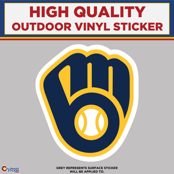 Milwaukee Brewers, High Quality Vinyl Stickers