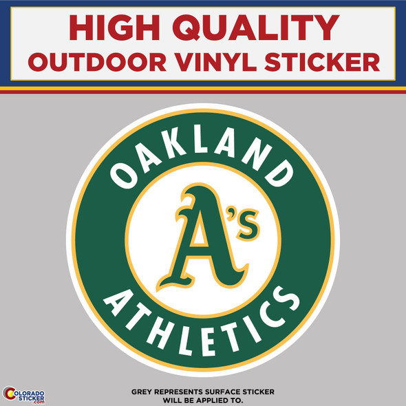 Oakland A's Athletics, High Quality Vinyl Stickers