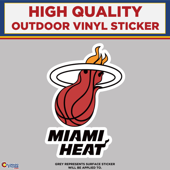 Miami Heat, High Quality Vinyl Stickers