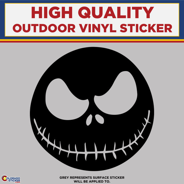 Jack Skellington, Die Cut High Quality Vinyl Stickers physical New Shop All Stickers Colorado Sticker