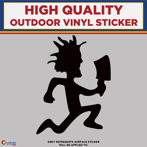 ICP Hatchetman, Die Cut High Quality Vinyl Stickers Black
