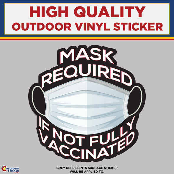 Mask Required, High Quality Vinyl Stickers