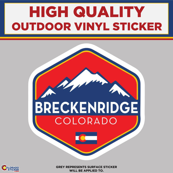 Breckenridge Colorado, High Quality Vinyl Stickers New Colorado Sticker