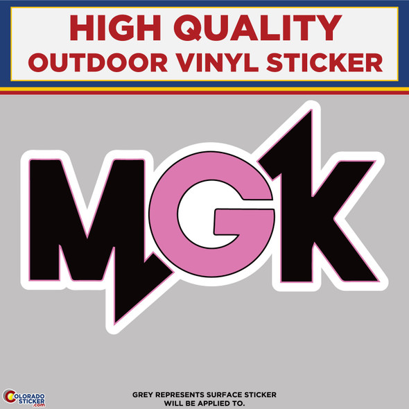 MGK, Machine Gun Kelly, High Quality Vinyl Stickers
