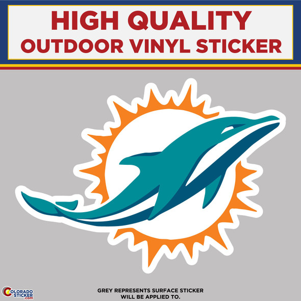 Miami Dolphins, High Quality Vinyl Stickers