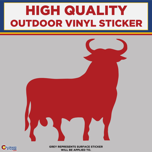 Bull, Die Cut High Quality Vinyl Stickers physical New Shop All Stickers Colorado Sticker