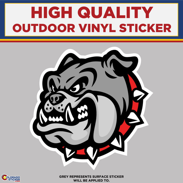 Angry Bulldog, Mad Bull Dog, High Quality Vinyl Stickers