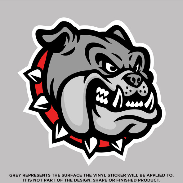 Angry Bulldog Mirrored