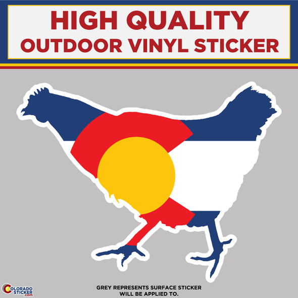 Chicken Stepping, High Quality Vinyl Sticker