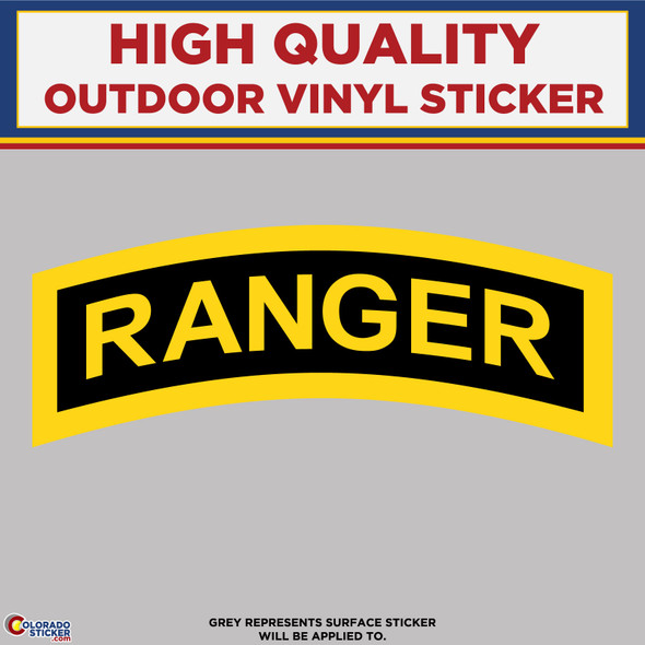United States Army Rangers, High Quality Vinyl Stickers New Colorado Sticker