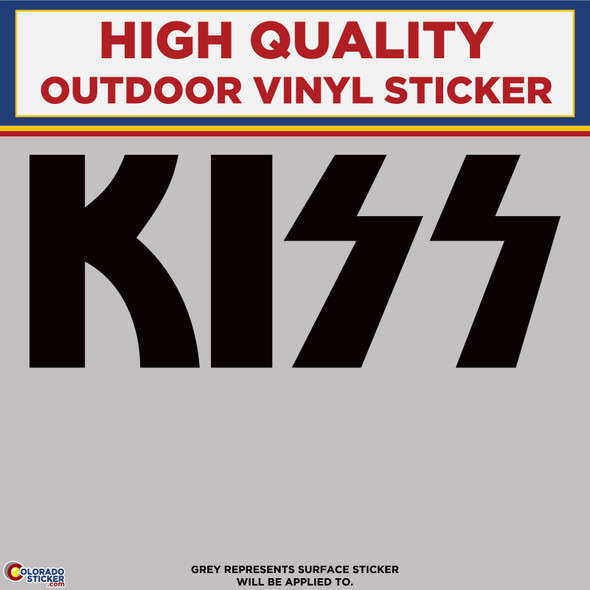 KISS, Die Cut, High Quality Vinyl Stickers