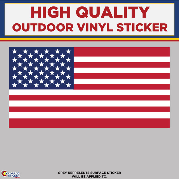 American Flag, US Flag, High Quality Vinyl Stickers physical New Shop All Stickers Colorado Sticker