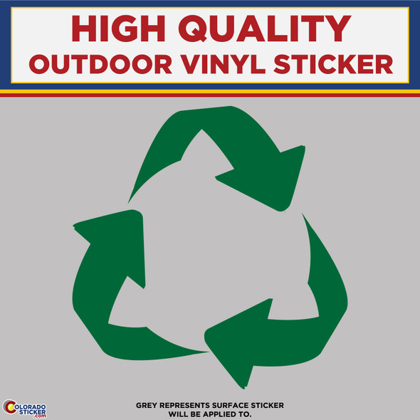 Recycle, Recycling Logo, Die Cut High Quality Vinyl Stickers