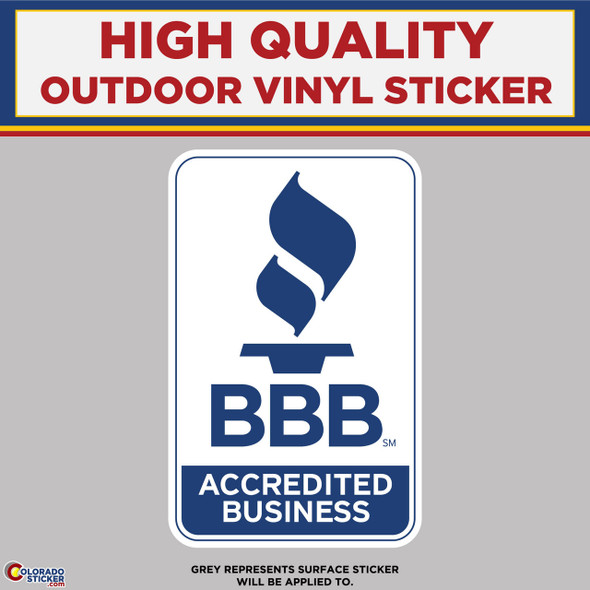 BBB, Better Business Bureau, High Quality Vinyl Sticker Decals