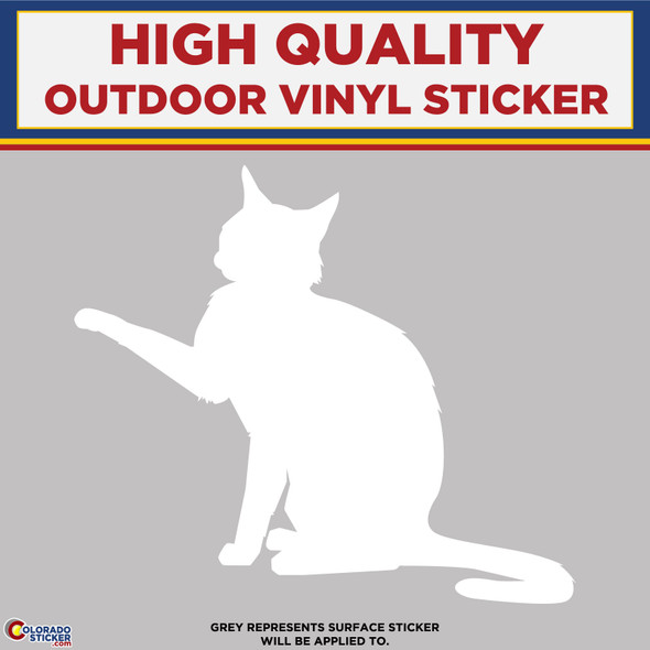 Cat Swiping, Die Cut High Quality Vinyl Stickers