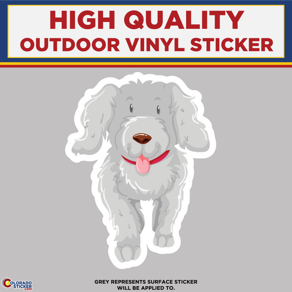 Poodle Dog, High Quality Vinyl Stickers