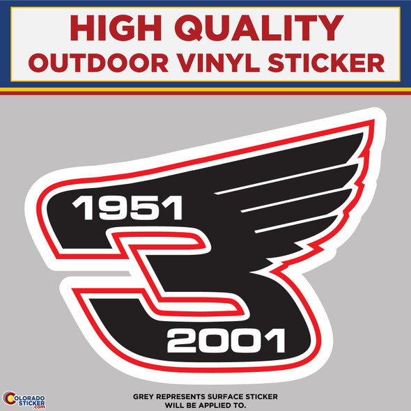 Dale Earnhardt Wings, High Quality Vinyl Stickers