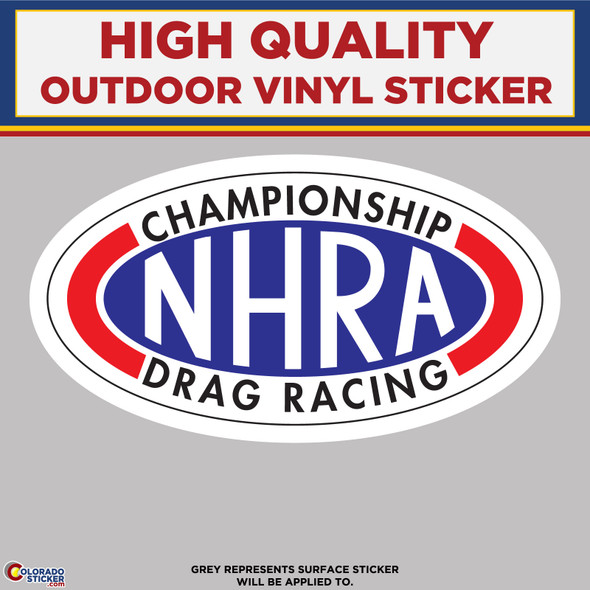 NHRA Championship Drag Racing, High Quality Vinyl Stickers New Colorado Sticker