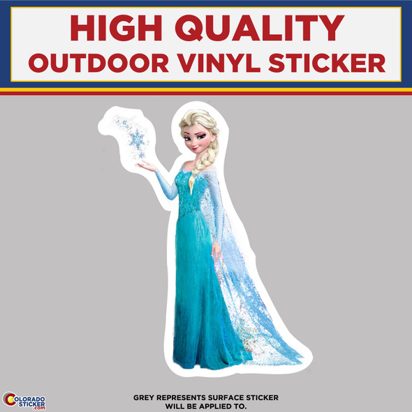 Elsa from Frozen, High Quality Vinyl Stickers