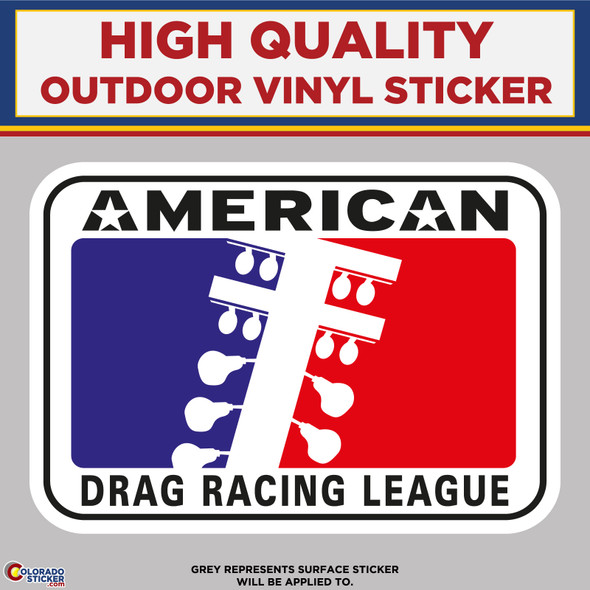 American Drag Racing League, High Quality Vinyl Stickers physical New Shop All Stickers Colorado Sticker