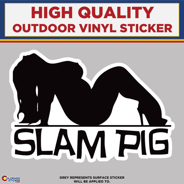 Slam Pig, High Quality Vinyl Stickers