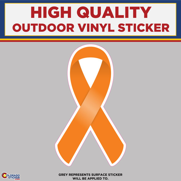 Leukemia Cancer Ribbon, High Quality Vinyl Stickers