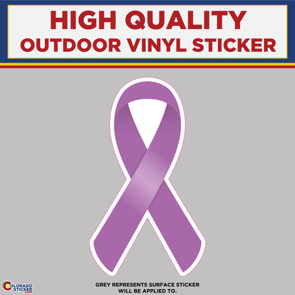 Pancreatic Cancer Ribbon, High Quality Vinyl Stickers New Colorado Sticker