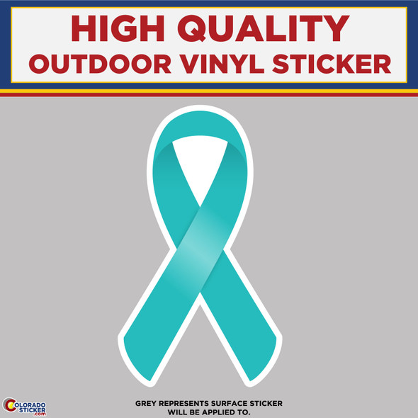 Ovarian Cancer Ribbon, High Quality Vinyl Stickers New Colorado Sticker