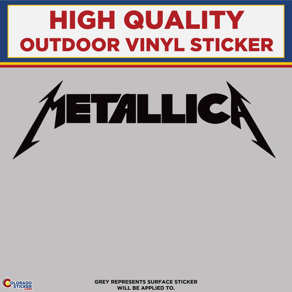 Die Cut Metallica High Quality Vinyl Sticker Decals