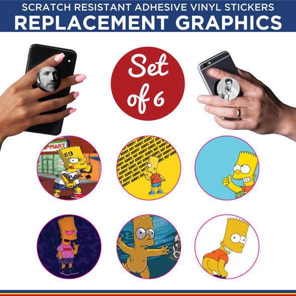 Bart Simpson Phone Holder Replacement Graphic Vinyl Stickers New Colorado Sticker