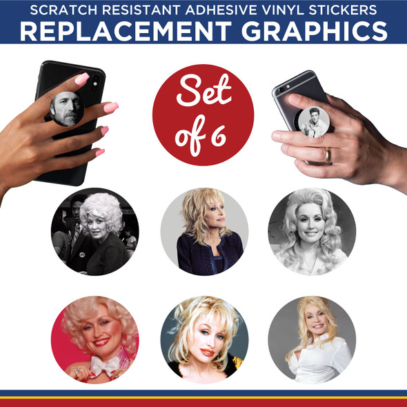 Dolly Parton Phone Holder Replacement Graphic Vinyl Stickers