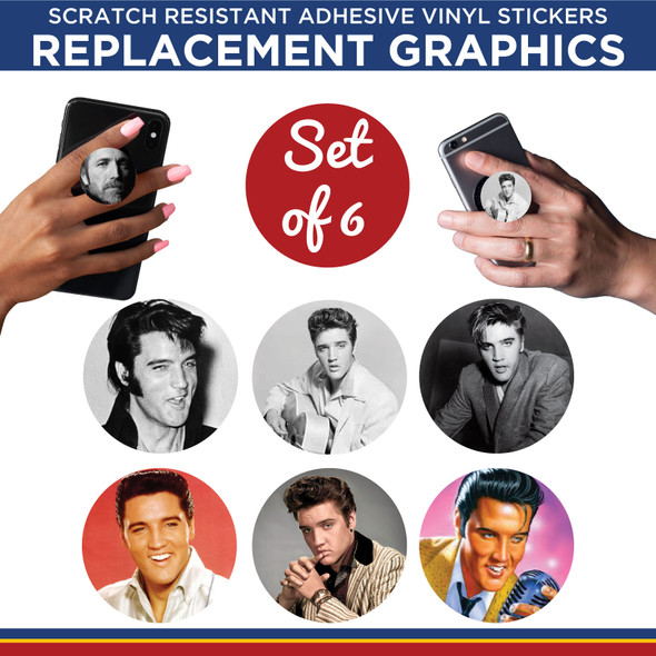Elvis Presley Phone Holder Replacement Graphic Vinyl Stickers