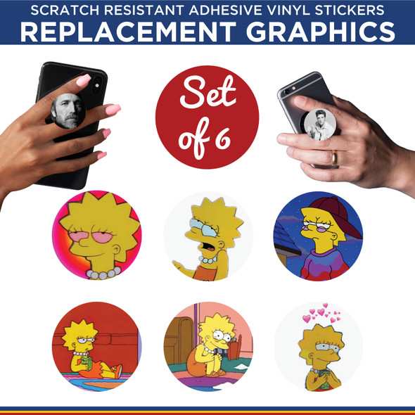 Lisa Simpson Phone Holder Replacement Graphic Vinyl Stickers New Colorado Sticker