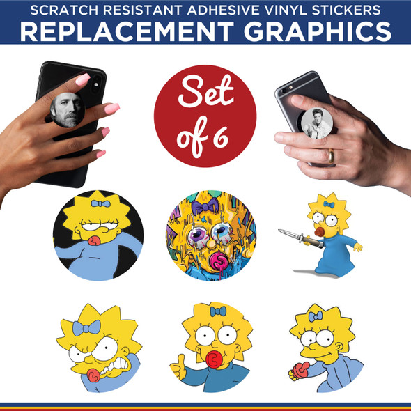 Maggie Simpson Phone Holder Replacement Graphic Vinyl Stickers New Colorado Sticker