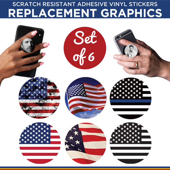 American Flags Phone Holder Replacement Graphic Vinyl Stickers New Colorado Sticker