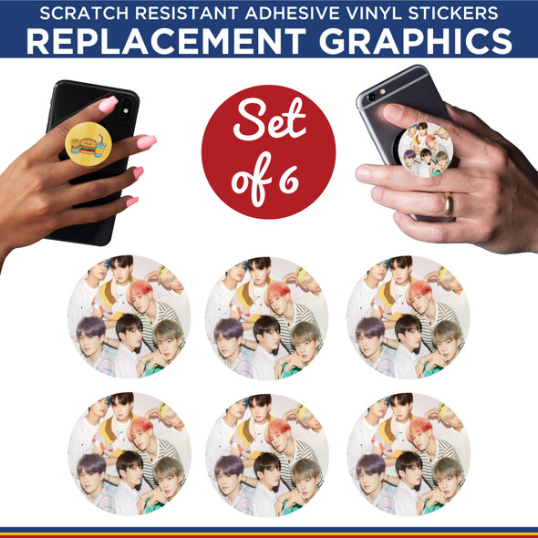 BTS Phone Holder Replacement Graphic Vinyl Stickers