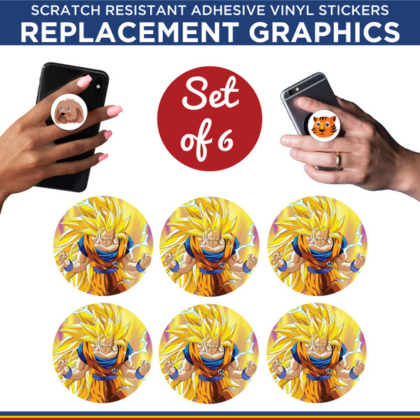 Dragon Ball Z Phone Holder Replacement Graphic Vinyl Stickers