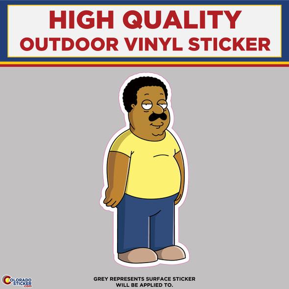 Cleveland Brown, Family Guy, High Quality Vinyl Stickers