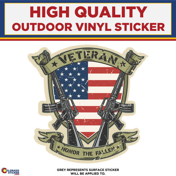 Veteran Honor The Fallen, High Quality Vinyl Stickers physical New Shop All Stickers Colorado Sticker