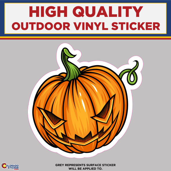 Halloween Pumpkin, High Quality Vinyl Stickers