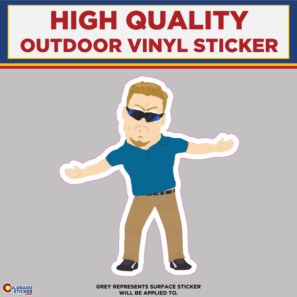PC Principal From South Park, High Quality Vinyl Stickers New Colorado Sticker