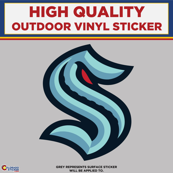 Seattle Kraken, High Quality Vinyl Stickers New Colorado Sticker