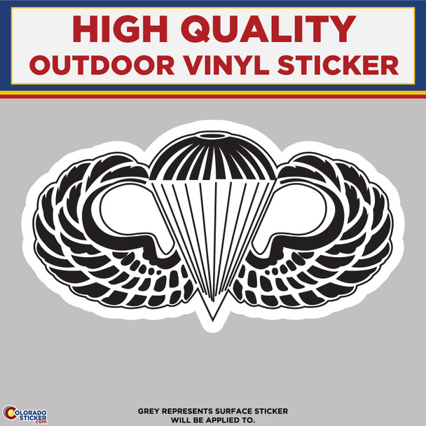 US Paratroopers, High Quality Vinyl Stickers New Colorado Sticker