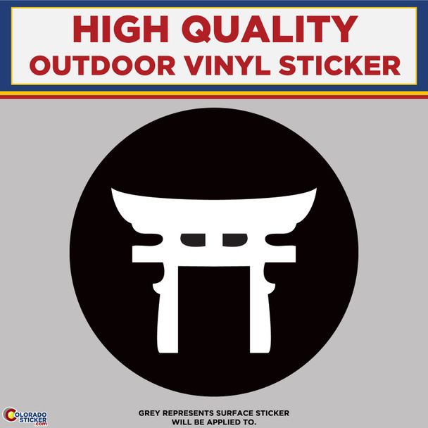Shinto Symbol, High Quality Vinyl Stickers