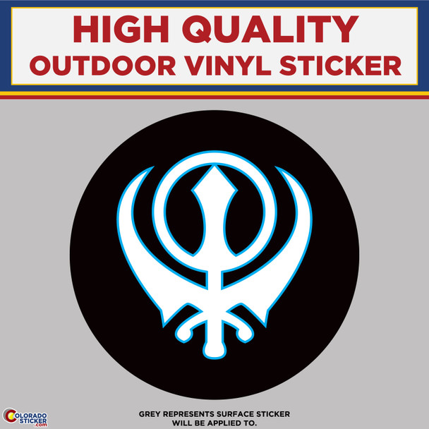 Sikhism Symbol, High Quality Vinyl Stickers New Colorado Sticker
