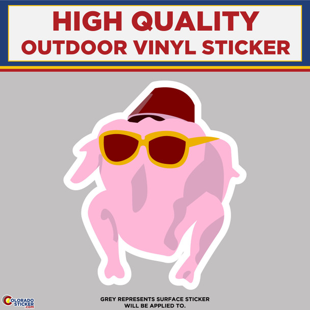 FRIENDS Monica Turkey Glasses Color, High Quality Vinyl Stickers New Colorado Sticker
